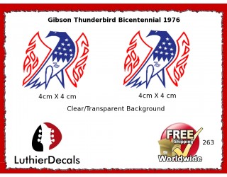 Gibson Thunderbird Firebird Guitar Decal 263